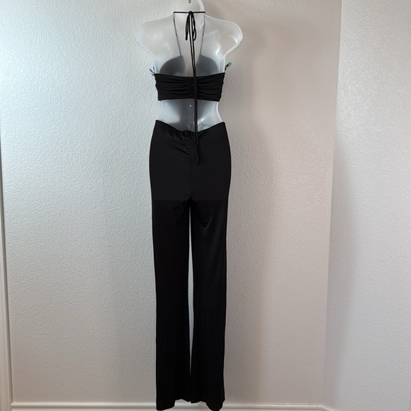 AllSaints Ophelia Black Jumpsuit Size 10 NWT - Picture 5 of 14